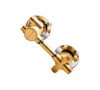 QTANZIQI Rubinetto Miscelatore Doccia termostatico in Ottone a 5 Vie aggiornato, Comando deviatore G1/2, Doppia Maniglia, Ispessito, Uscita 12,5 cm, Cartuccia, Cabina Essenziale