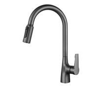 QTANZIQI Rubinetto per Cucina e Bagno a 3 Vie Spruzzatore a Scomparsa Rubinetto per lavabo Girevole in Ottone Acqua Calda e Fredda Installazione a Foro Singolo Rotazione a 360° Uso Versatile