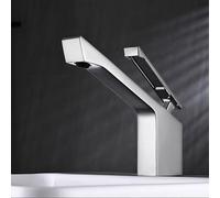 QTANZIQI Rubinetto per lavabo da appoggio per lavabo con Miscelatore Acqua Calda e Fredda, Ideale per l'installazione in Bagno e Cucina