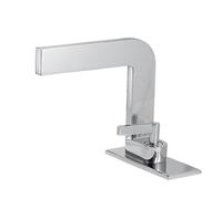 QTANZIQI Rubinetto per lavabo, Miscelatore per lavabo, Struttura in Ottone, Leva Singola, Acqua Calda/Fredda, Inclusi Tubi Standard del Regno Unito