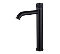 QTANZIQI Rubinetto per lavabo Rubinetto per lavabo in Oro Spazzolato Rubinetto per lavabo in Ottone Rubinetto per lavabo con Chiave Rubinetto per lavabo a Pulsante Caldo e Freddo (Colore : Pop up No