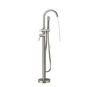 QTANZIQI Rubinetto per Vasca da Bagno freestanding in Ottone Nero Opaco, Moderno Miscelatore per Doccia con beccuccio Girevole per Acqua Calda e Fredda, Elegante apparecchio per Il Bagno (Finitura