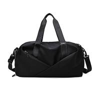 QTANZIQI Sac de sport pour femme, sac de sport, séparation sèche et humide, sac de yoga, bagage à main, sac de voyage léger de grande capacité, noir - trompette