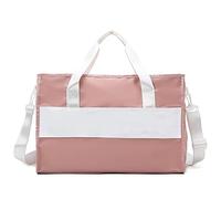 QTANZIQI Sac de sport pour femme, séparation sèche et humide, voyage, entraînement, natation, Yoga, sac de sport Portable, sac polochon rose