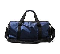 QTANZIQI Sac de voyage portable pour femmes sur courte distance, position de chaussure, entraînement de yoga, sac étanche, sac de sport pour hommes, sac de sport bleu