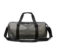 QTANZIQI Sac de voyage portable pour femmes sur courte distance, position de chaussure, entraînement de yoga, sac étanche pour sport, fitness, sac de sport gris