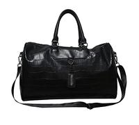 QTANZIQI Sac de voyage pour courtes distances pour femmes, grand sac à main pour hommes, sac de sport, sac de voyage, sac de Yoga, sac de sport noir