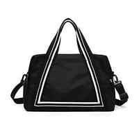 QTANZIQI Sac de voyage pour femme, bagage à main, sac de sport, petit rangement, voyage d'affaires, sac à bandoulière, noir-trompette