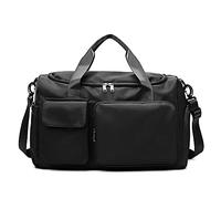 QTANZIQI Sac de voyage pour femme, sac de sport pour courte distance, sac de sport, une épaule, portable, séparation sèche et humide, sac de rangement de voyage, sac de sport noir