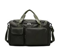 QTANZIQI Sac de voyage pour femme, sac de voyage pour courte distance, sac de sport, une épaule, Portable, séparation sèche et humide, sac de rangement de voyage, sac de sport vert armée
