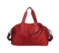 QTANZIQI Sac de voyage pour femmes, bagage à main, léger, séparation sèche et humide, sac de sport, de sport, de Yoga, rouge