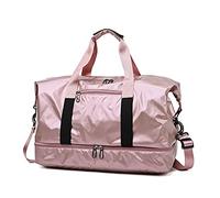 QTANZIQI Sac de voyage pour femmes, séparation sèche et humide, sac à main pour courtes distances, sac de sport, sac de sport, Yoga, rose