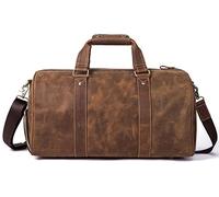 QTANZIQI Sac de voyage rétro pour hommes, sac de sport de grande capacité, sac à main d'épaule d'extérieur, sac de voyage, bagage de voyage de week-end, sac à main café