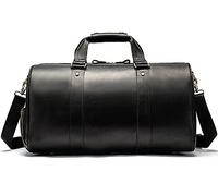 QTANZIQI Sac de voyage rétro pour hommes sac de sport de grande capacité sac à main d'épaule en plein air sac de voyage sac de voyage de week-end sac à main noir