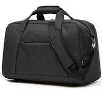QTANZIQI Sac de voyage Simple voyage d'affaires Portable pour hommes sac de voyage de grande capacité sac de bagage pour femme gris taille: grand noir