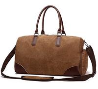 QTANZIQI Sac de voyage tendance, sac à main en toile, sac de week-end, sac de voyage, grand sac de nuit pour objets personnels, café