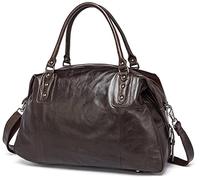 QTANZIQI Sacs de sport en cuir pour hommes, sac de voyage, sac de sport, sac de nuit, sac de voyage de cabine de week-end, bagage à main et café du week-end