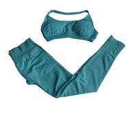 QTANZIQI SEAMEA SEAMENT SEAMENT Impatto Set Set 2 Pezzi 2 Pezzi Women Workout Shorts Shorts Leggings Set Halter Sports Bra Fitness