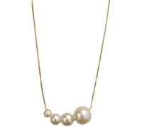 QTANZIQI Trendy Four Imitation Pearl Choker Collane Girl Summer Luxury Simulato Pearl Cioncant Clavicle Chain for Women Jewelry Presents