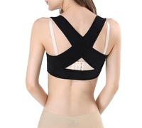 QTANZIQI Tutore per Il Torace Invisibile Correttore per la Schiena da Donna Supporto per Il Torace Reggiseno Push up Regolabile Supporto per la Parte Superiore della Schiena Corsetto Supporto per Il