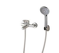QTANZIQI WallMounteSet di rubinetti per Doccia con spruzzatore a Pioggia Portatile e Miscelatore per vascaStruttura da Bagno Moderna per spaLike Experience Elegante per bagni di Lusso