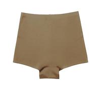 QTANZIQI Women's Mid Waist Panties Shapewear Ice Silk Panties Seamless Women's Hip Lifting Shapewear-Black,XL