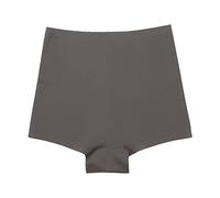 QTANZIQI Women's Mid Waist Panties Shapewear Ice Silk Panties Seamless Women's Hip Lifting Shapewear-Black,XL