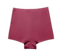 QTANZIQI Women's Mid Waist Panties Shapewear Ice Silk Panties Seamless Women's Hip Lifting Shapewear-Black,XL