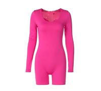 QTANZIQI Y2k Summer Bodysuit Tops Long Sleeve Bodysuits Trousers Basic Bodycon Jumpsuit for Women Clothing