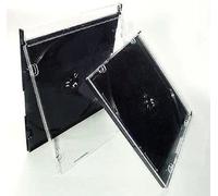qtecx 100 Custodie Jewel slim 5,2mm Case per CD/DVD, - Nera