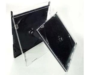 qtecx 200 Custodie Jewel slim 5,2mm Case per CD/DVD, 100 Pezzi - Nera