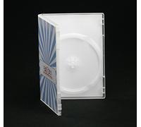 Qtecx - 50 custodie per DVD doppio 2 DVD/CD, semi-trasparenti