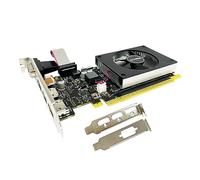QTHREE GeForce GT 730 - Scheda grafica DDR3 da 4 GB, 64 bit, 2 schede video HDMI, VGA, DP, basso profilo, per PC Gaming GPU, PCI E x8 2.0, supporta 4 monitor, Win11, DirectX 12