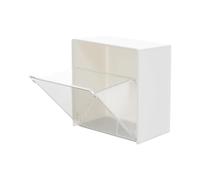 Qtip 3.359n - Dispenser per cuscinetti da bagno, 52 g, supporto da parete per tamponi, palline, imbottiture, elastici per capelli, filo interdentale, anelli, orecchini, casa, dormitorio,