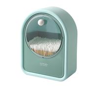 QTIP - Dispensatore di Batuffoli in cotone | Supporto QTIP per parete | Scatola trasparente per palle da parete montate per la camera da, verde, riferimento alla descrizione,