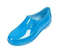 Qtqgoitem Blu US 6.5 PVC tacco anti pioggia stivali caviglia scarpe da donna (modello: 913 C5e 6c8 C90 4b8) stivali da pioggia Cut Short Tube plastica Wa scarpe donna stivaletti 38, Blu, 37 EU