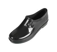 Qtqgoitem Blu US 6.5 PVC tacco anti pioggia stivali caviglia scarpe da donna (modello: 913 C5e 6c8 C90 4b8) stivali da pioggia Cut Short Tube plastica Wa scarpe donna stivaletti 38, Nero , 41 EU