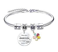 QTQTLP Regalo Amicizia Bracciale,Donna Bracciale Ispiratore Donna Ragazza per La Migliore Amica Regalo di Laurea (7)