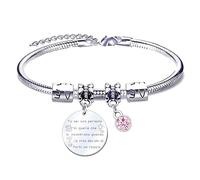 QTQTLP Regalo Amicizia Bracciale,Donna Bracciale Ispiratore Donna Ragazza per La Migliore Amica Regalo di Laurea (10)