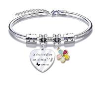 QTQTLP Regalo Amicizia Bracciale,Donna Bracciale Ispiratore Donna Ragazza per La Migliore Amica Regalo di Laurea (13)