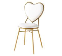 QTTYREV Sgabello Decorativo Toeletta Panca, Sedia Decorativa per Camera da Letto della Ragazza, Pelle Bianca, 47 * 84,7 cm
