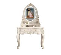 QTTYREV toletta, set da toeletta grande con cassetti, toletta grande per lei (colore : senza sgabello)