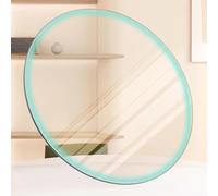 QTWLG 100 85 80 75 65 60cm Protettore Del Tavolo Da Pranzo Sostituzione Tavolino Di Caffè In Vetro Trasparente Rotondo Per Interni Ed Esterni, Superficie In Vetro Temperato(780mm/31in)