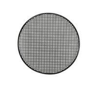 Qtx 18 cm-Griglia in metallo con verniciatura a polvere resistente, colore: nero