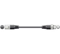Qtx, cavo lighting DMX, spina XLR 3 poli e presa XLR, nero, 20 m