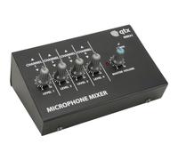 qtx MM41 Mini mixer microfono | 4 canali, nero