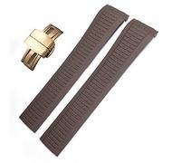 QTYQWC 21mm Colorful FluoUns in gomma fluoro di guardia per Patek 5164A 5167a Aquanaut Philippe Series Serie Butterfly Silicone Watch Strap per uomo e donna