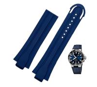 QTYQWC 24 mm*da 12 mm per orologio in gomma a tracolla in gomma impermeabile per chiusura pieghevole in acciaio inossidabile in acciaio inossidabile in acciaio inossidabile.