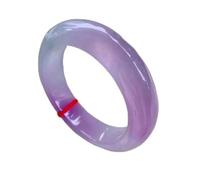 QTYQWC Bracciale Rigido in Giada Naturale, Bracciale Rigido in Giada Viola, Bracciale Rigido in Giada Medio Largo da Donna, 54-64 mm, Gioielli, con portagioielli, 62 mm