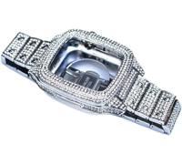 QTYQWC Diamond Watch Band Case per 8 7 REFIT MOD Kit Kit di Modifica Diamond Luxury Lady per Serie 8 7 45mm